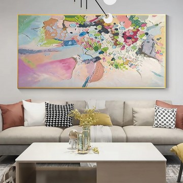 Artworks in 150 Subjects Painting - color abstract drops by Palette Knife wall art minimalism
